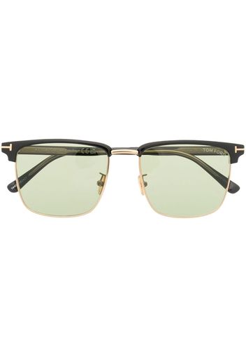 TOM FORD Eyewear Sonnenbrille mit breitem Gestell - Schwarz