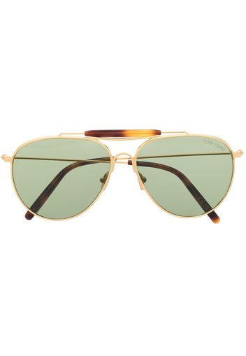 TOM FORD Eyewear pilot-frame sunglasses - Gold