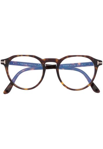 TOM FORD Eyewear round-frame glasses - Braun