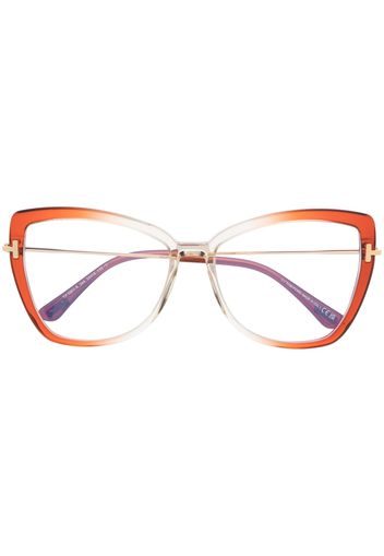 TOM FORD Eyewear Butterfly cat eye-frame glasses - Gold