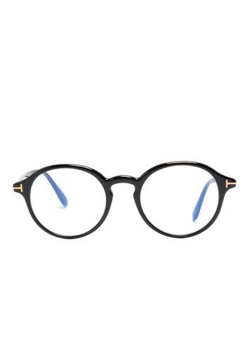 TOM FORD Eyewear 5867-B Brille mit rundem Gestell - Schwarz