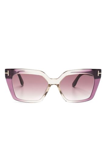 TOM FORD Eyewear square-frame ombré-effect sunglasses - Violett