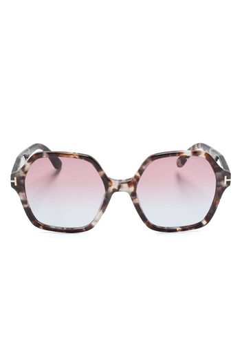 TOM FORD Eyewear geometric-frame gradient-lenses sunglasses - Braun