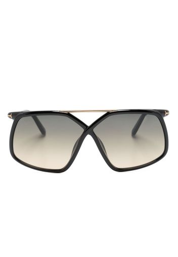 TOM FORD Eyewear Meryl oversized sunglasses - Schwarz