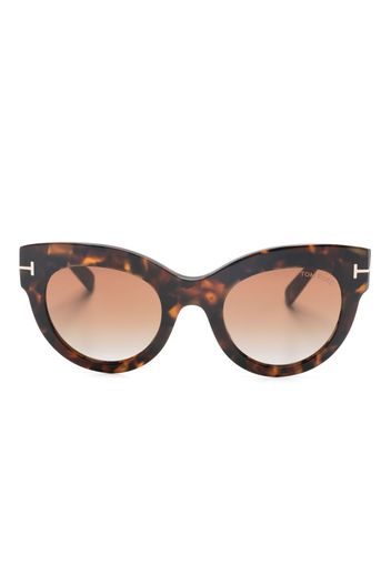 TOM FORD Eyewear Lucilla cat-eye frame sunglasses - Braun