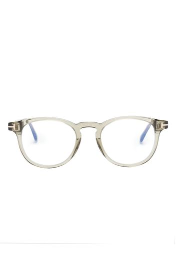 TOM FORD Eyewear pantos-frame clear glasses - Nude