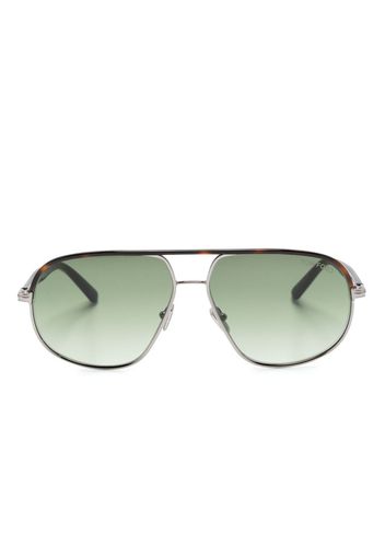 TOM FORD Eyewear Maxwell tortoiseshell-effect sunglasses - Braun