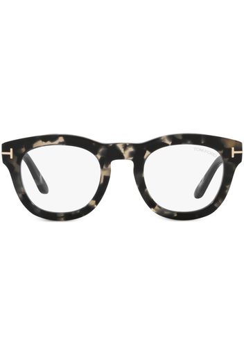 TOM FORD Eyewear tortoiseshell square-frame glasses - Schwarz