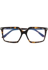 TOM FORD Eyewear Oversized-Brille in Schildpattoptik - Braun