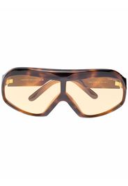 TOM FORD Eyewear Cassius shield-frame sunglasses - Braun