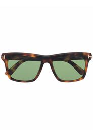 TOM FORD Eyewear Sonnenbrille mit eckigem Gestell - Braun