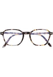 TOM FORD Eyewear Runde Brille in Schildpattoptik - Braun