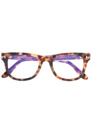 TOM FORD Eyewear Brille in Schildpattoptik - Braun