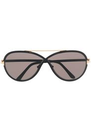 TOM FORD Eyewear round-frame oversize sunglasses - Schwarz