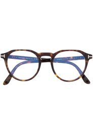 TOM FORD Eyewear round-frame glasses - Braun