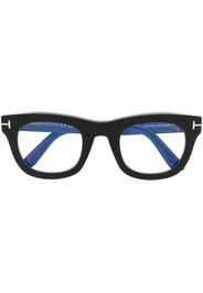 TOM FORD Eyewear logo-plaque arm glasses - Schwarz