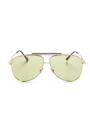 TOM FORD Eyewear pilot-frame glasses - Gold