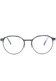 TOM FORD Eyewear round-frame clear-lenses glasses - Blau