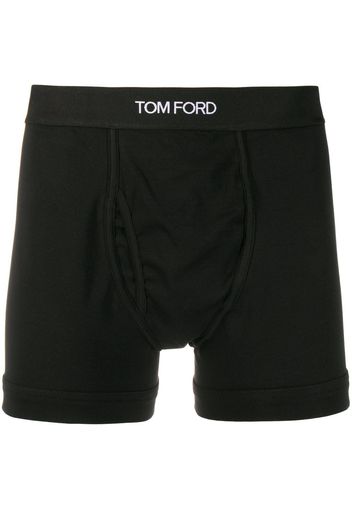 TOM FORD Shorts mit Logo-Bund - Schwarz