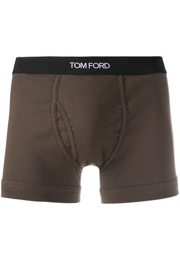 TOM FORD Shorts mit Logo-Bund - Grün