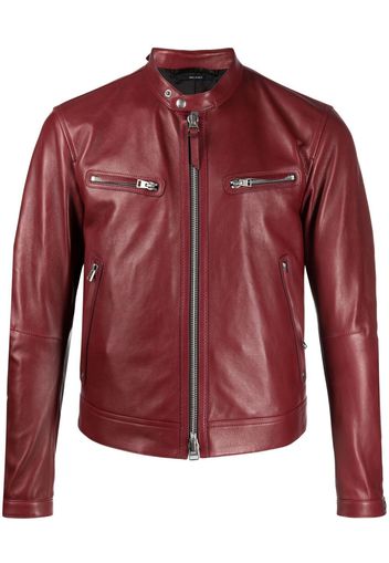 TOM FORD Klassische Bikerjacke - Rot