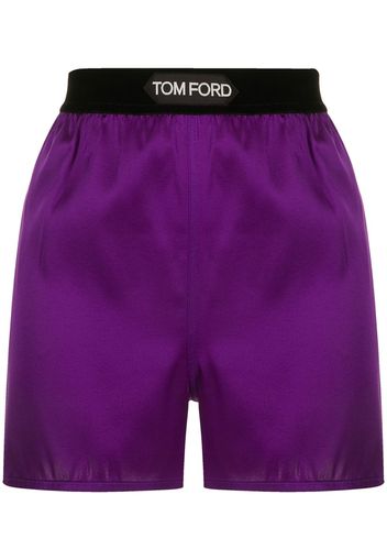 TOM FORD Shorts mit Logo - Violett