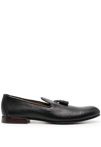 TOM FORD textured tassel flat loafers - Schwarz