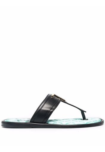 TOM FORD TF plaque quilted insole sandals - Schwarz