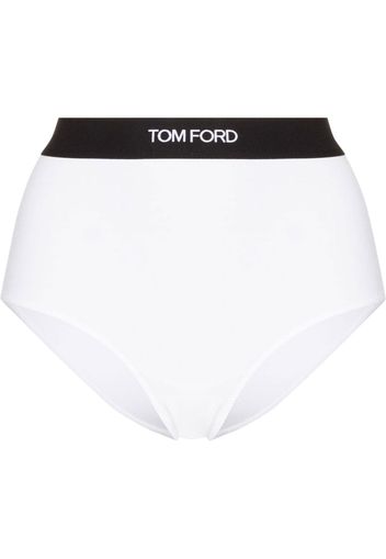 TOM FORD Slip mit Logo-Bund - Weiß