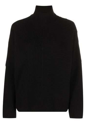 TOM FORD ribbed-knit high-neck jumper - Schwarz