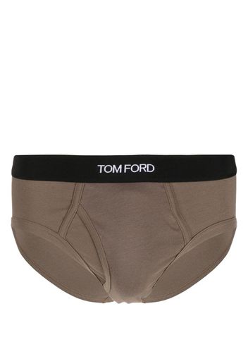 TOM FORD logo-waistband briefs - Braun