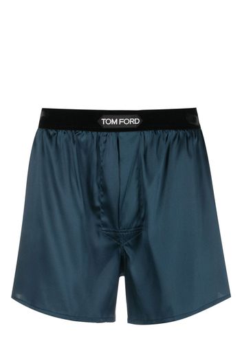 TOM FORD logo-waistband boxers - Blau