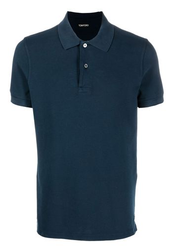 TOM FORD short sleeve polo shirt - Blau