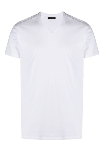 TOM FORD T-Shirt mit V-Ausschnitt - Weiß