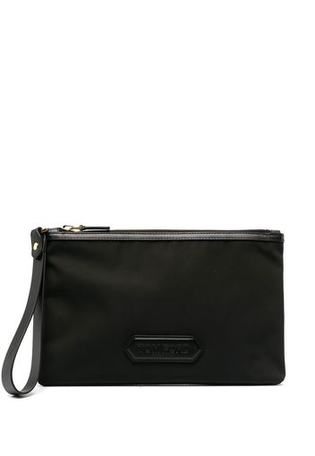 TOM FORD Clutch mit Logo-Patch - Schwarz