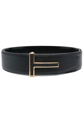 TOM FORD T-buckle leather belt - Schwarz