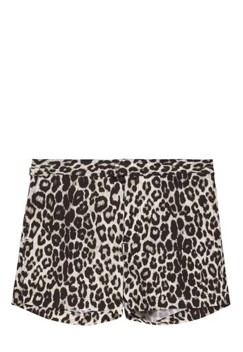 TOM FORD leopard-print swim shorts - Braun