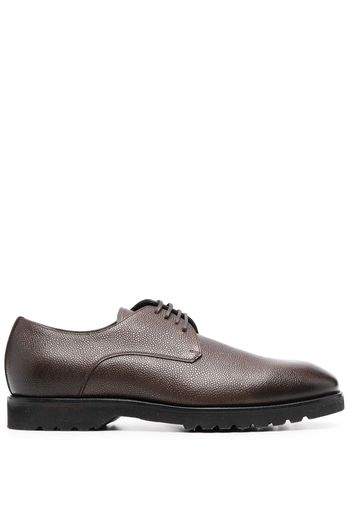 TOM FORD grained lace-up Derby shoes - Braun