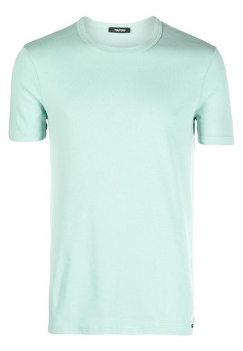 TOM FORD crew-neck cotton T-shirt - Grün