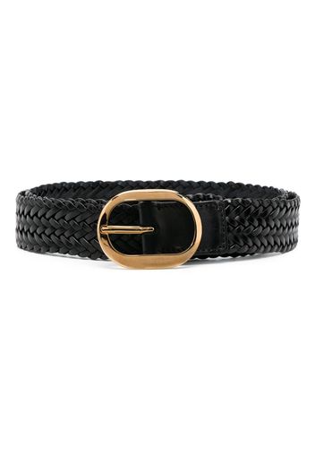 TOM FORD buckle-fastening leather belt - Schwarz