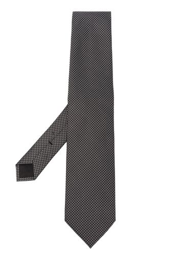 TOM FORD jacquard silk tie - Schwarz