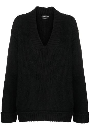 TOM FORD V-neck pullover jumper - Schwarz