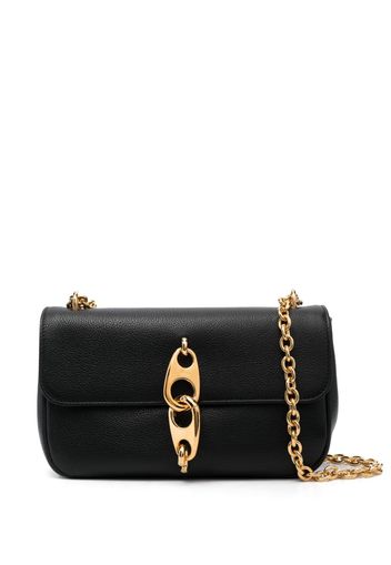 TOM FORD engraved-logo leather shoulder bag - Schwarz