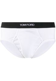 TOM FORD Slip mit Logo-Bund - Weiß