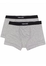 TOM FORD 2er-Set Shorts mit Logo-Bund - Grau