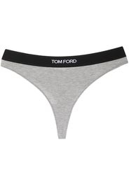 TOM FORD Tanga mit Logo-Bund - Grau