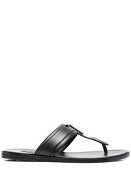 TOM FORD logo-embellished flip-flops - Schwarz