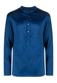 TOM FORD Pyjama-Oberteil aus Seide - Blau