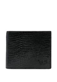 TOM FORD logo-plaque wallet - Schwarz