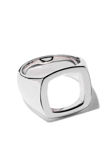 Tom Wood Ring mit rechteckigem Design - SILVER